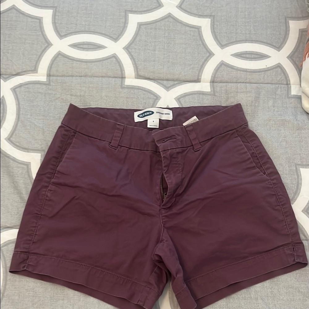 Old Navy Purple Bermuda Shorts Chino Style